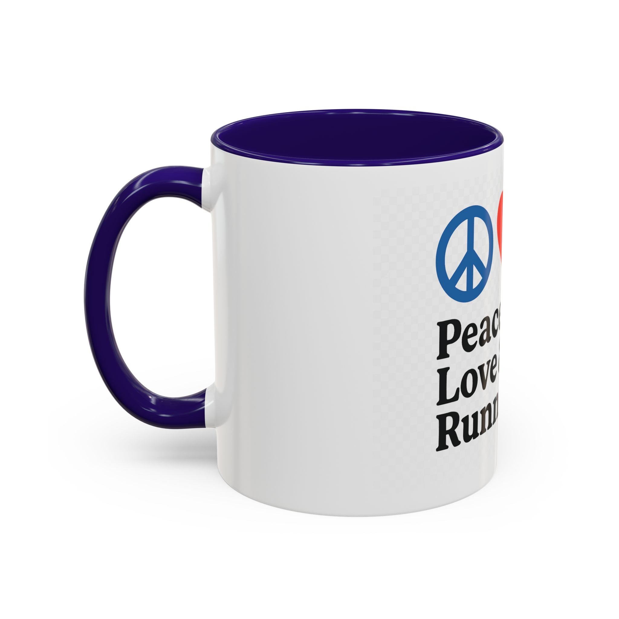 Peace Love & Running Motivational Mug
