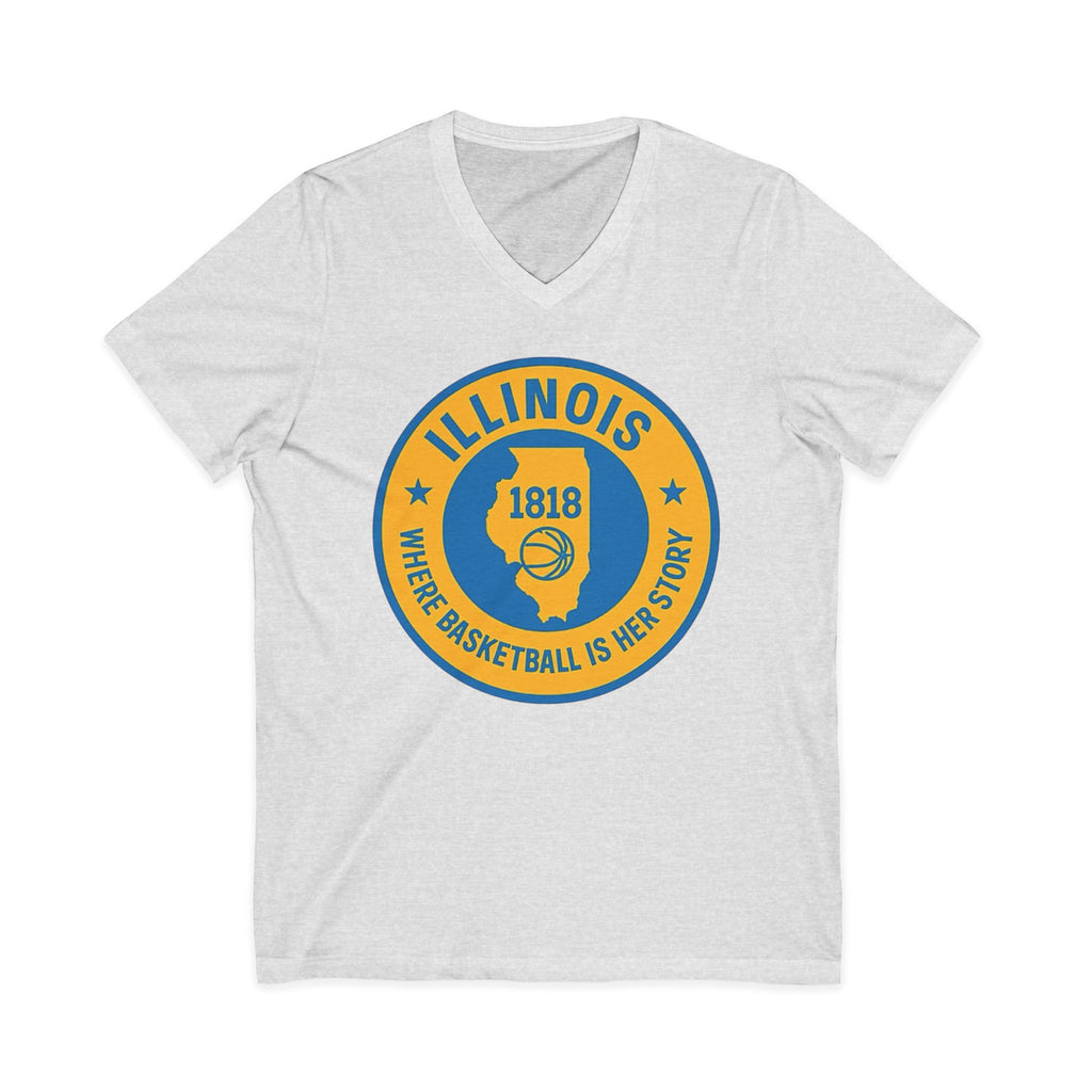 Illinois Basketball Heritage V-Neck Tee