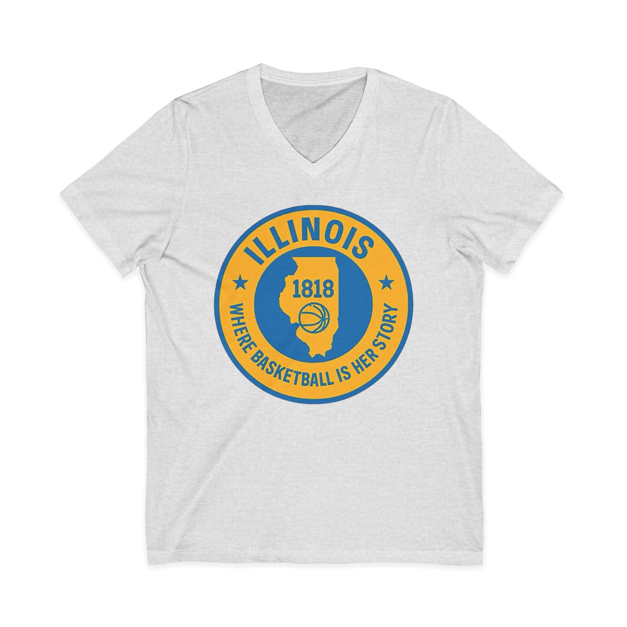 Illinois Basketball Heritage V-Neck Tee
