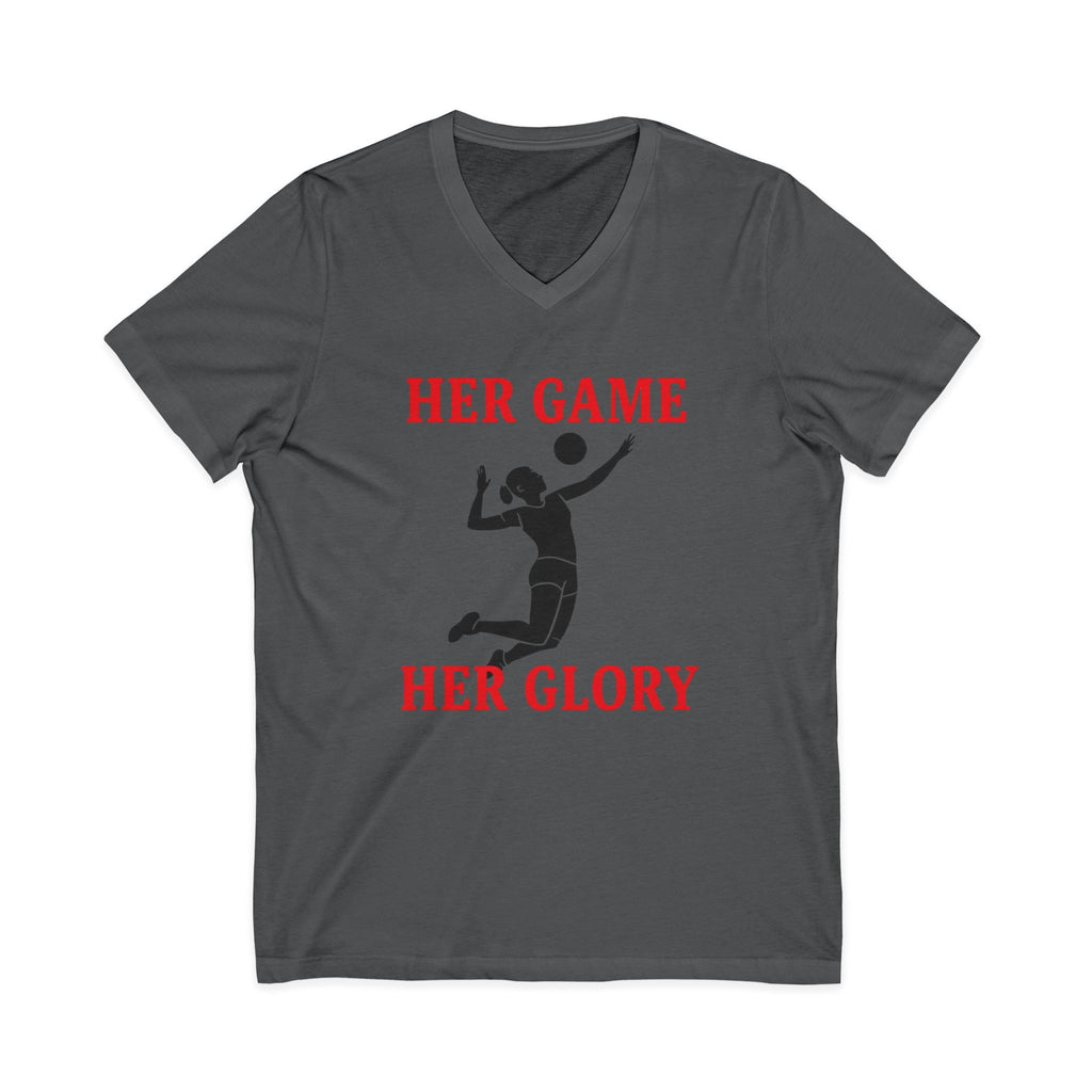 Empowering Volleyball Tee - Her Game, Her Glory