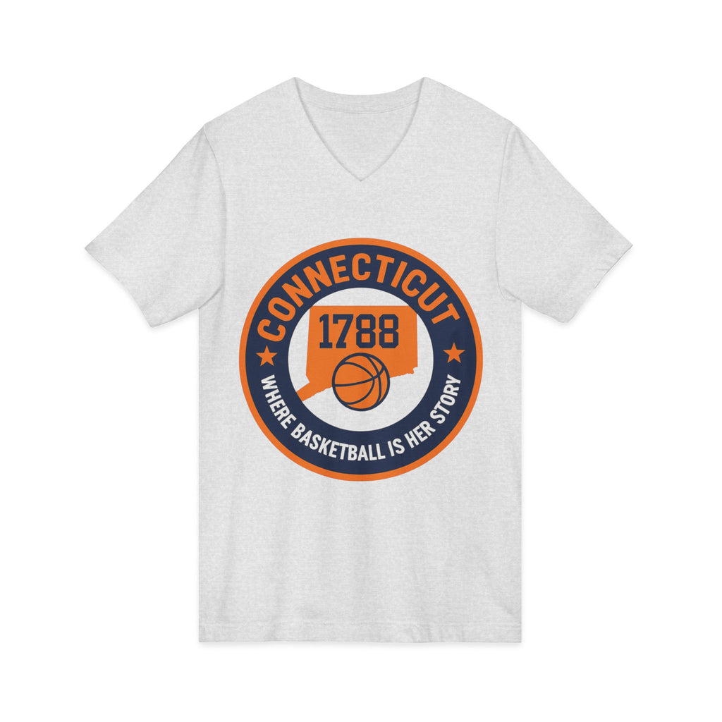 Connecticut Basketball V-Neck Tee - Celebrate Your Love for the Game!