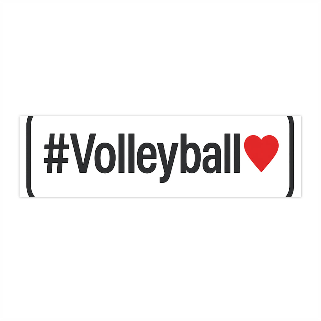 Volleyball Love Bumper Sticker