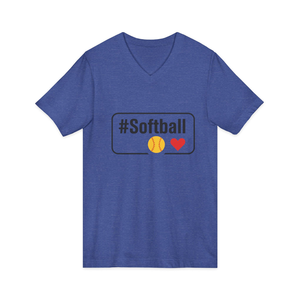 Softball Passion Unisex V-Neck Tee