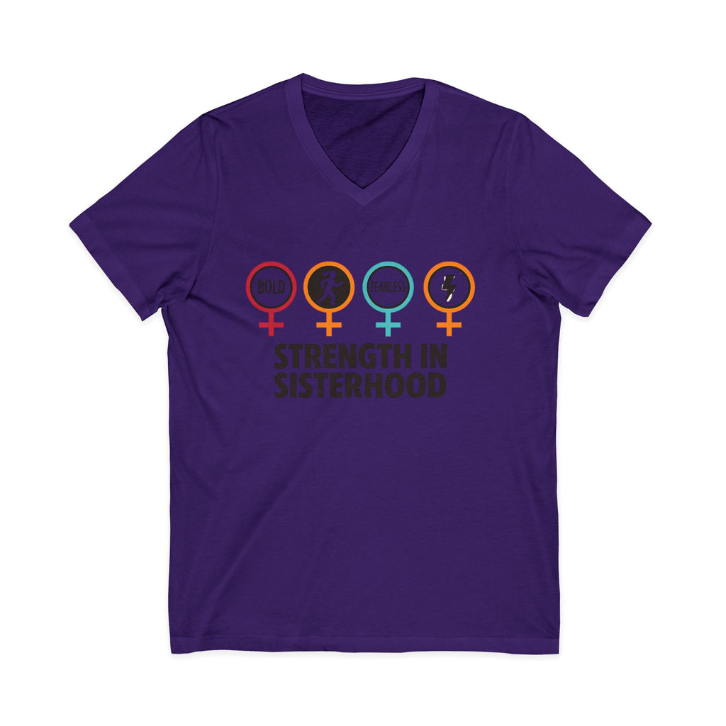 Strength in Sisterhood V-Neck Tee