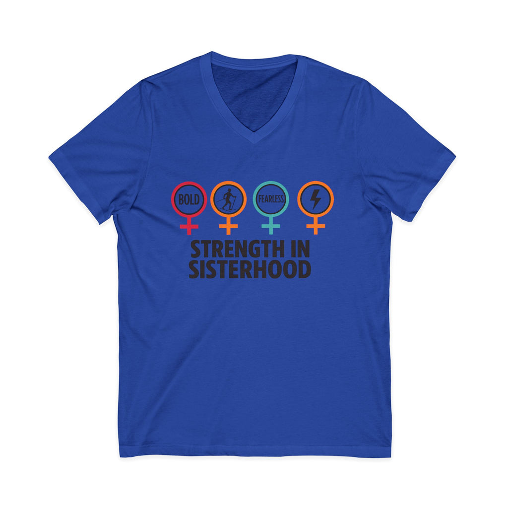 Empowering Sisterhood V-Neck Tee