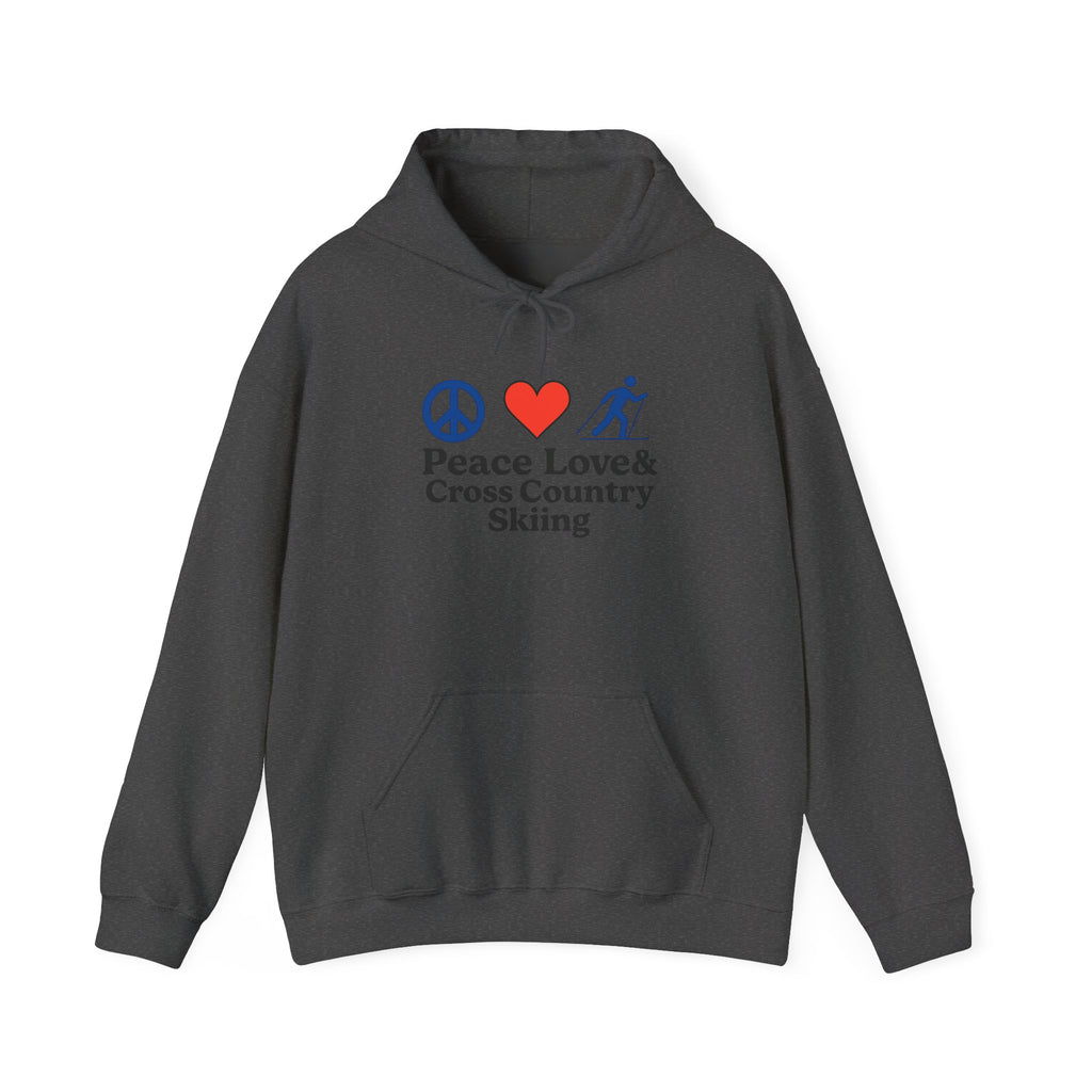 Peace Love & Cross Country Skiing Hoodie
