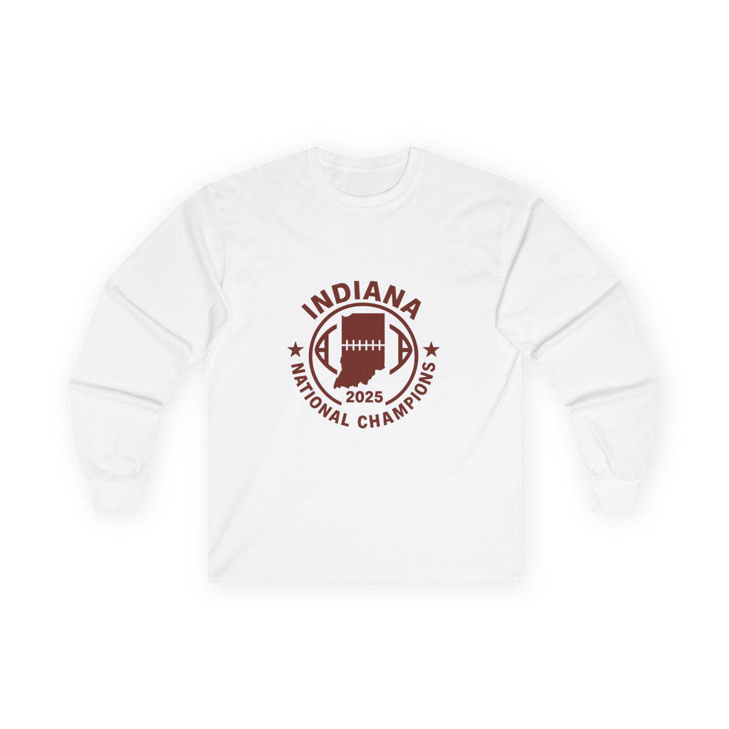 Indiana 2025 National Champions Football Long Sleeve Tee