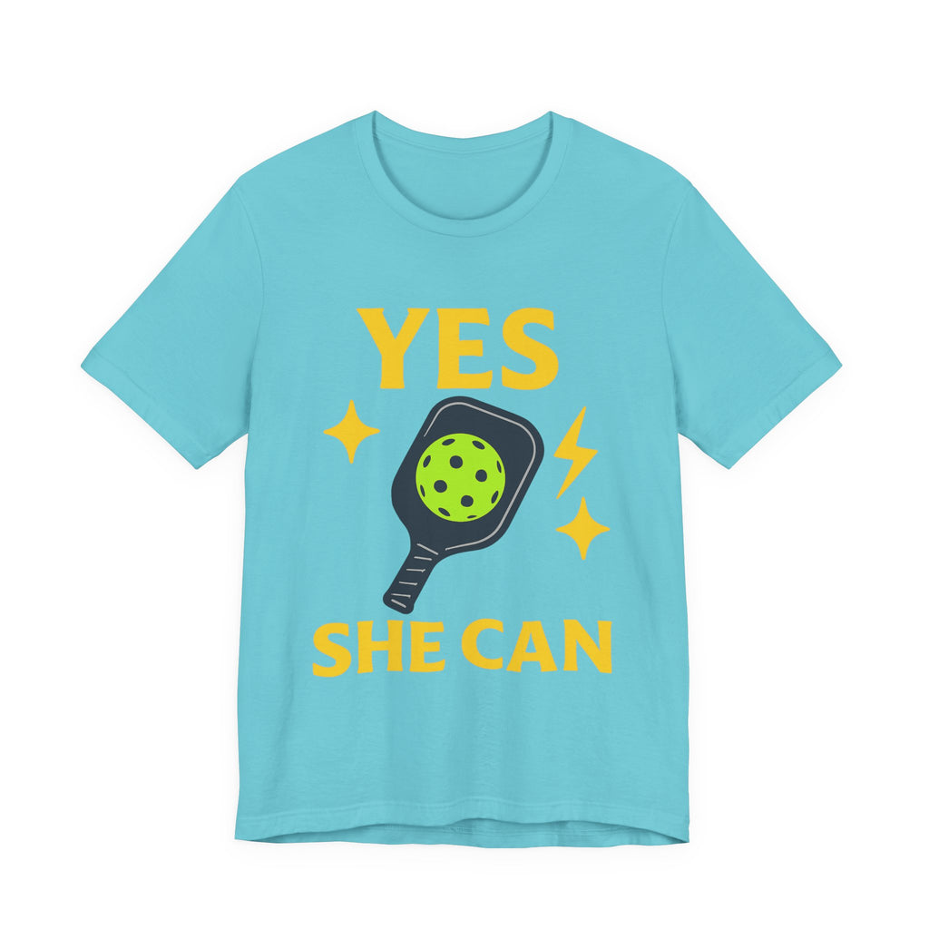 Yes, She Can Pickleball Unisex Tee