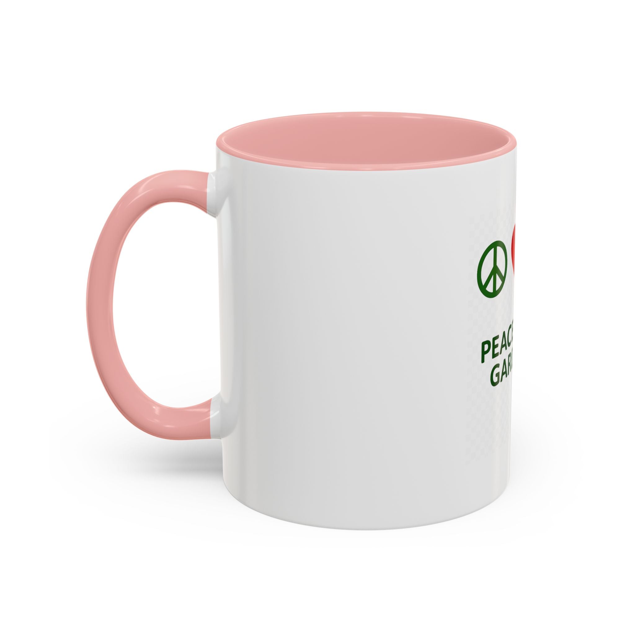 Peace, Love & Gardening Accent Coffee Mug — Gardener Gift (11/15oz)