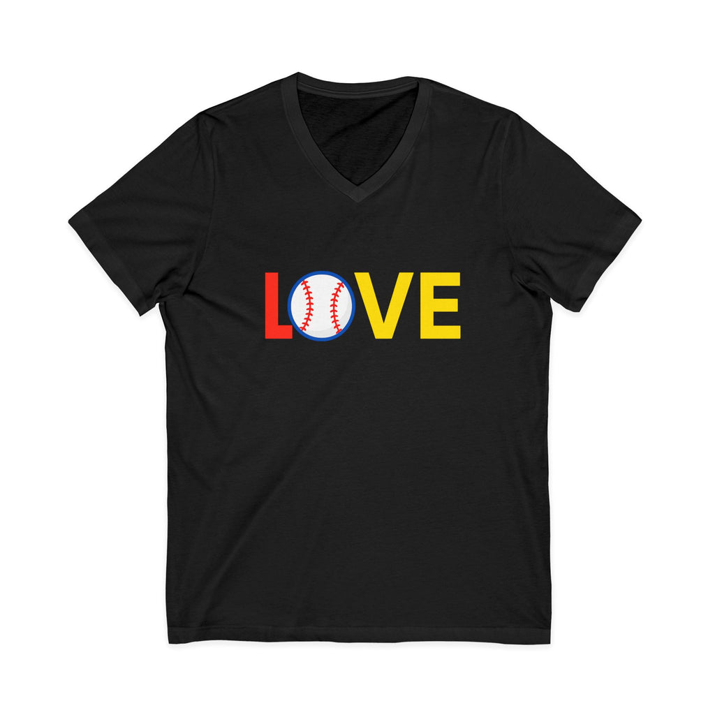 Baseball Love V-Neck Tee for Sports Fans