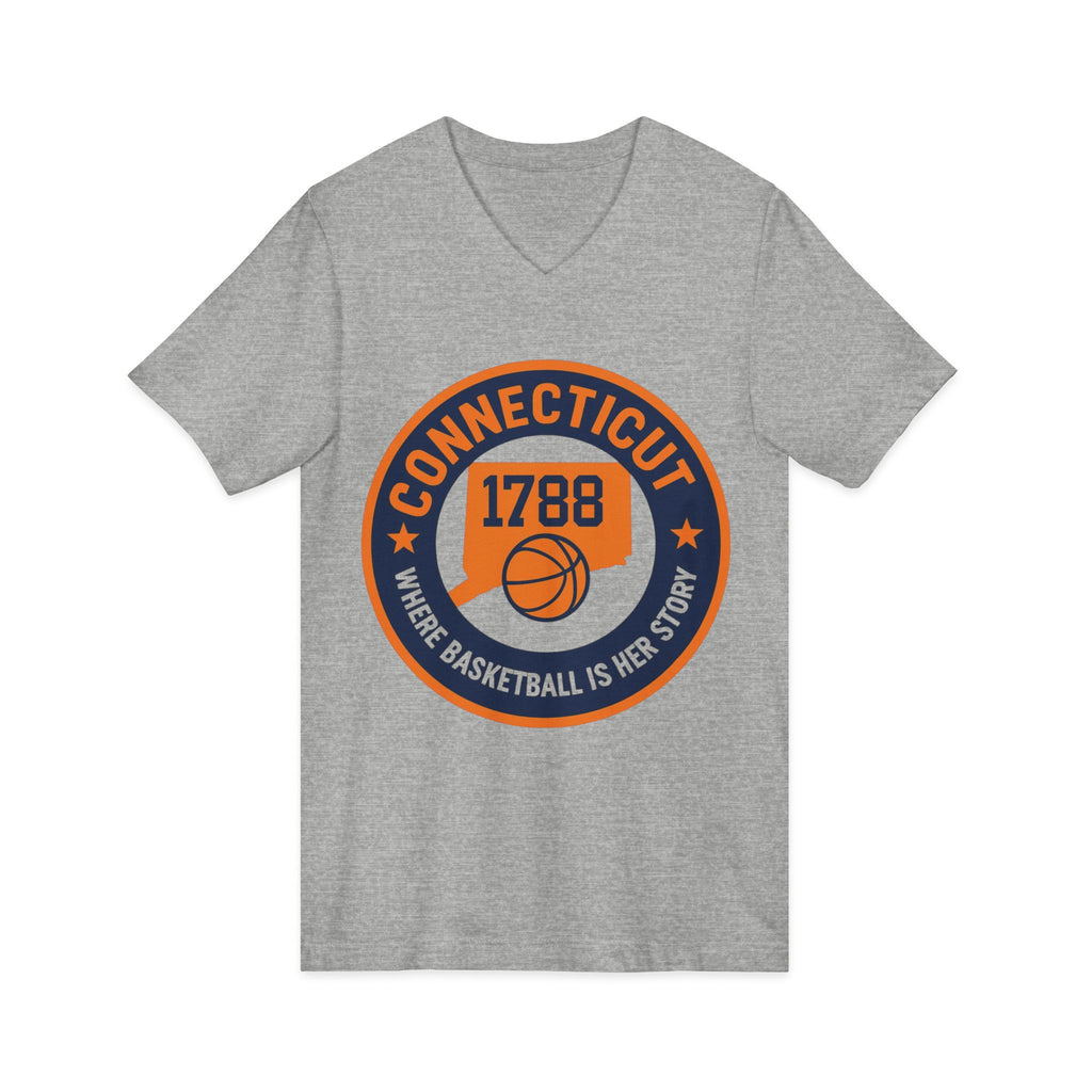 Connecticut Basketball V-Neck Tee - Celebrate Your Love for the Game!