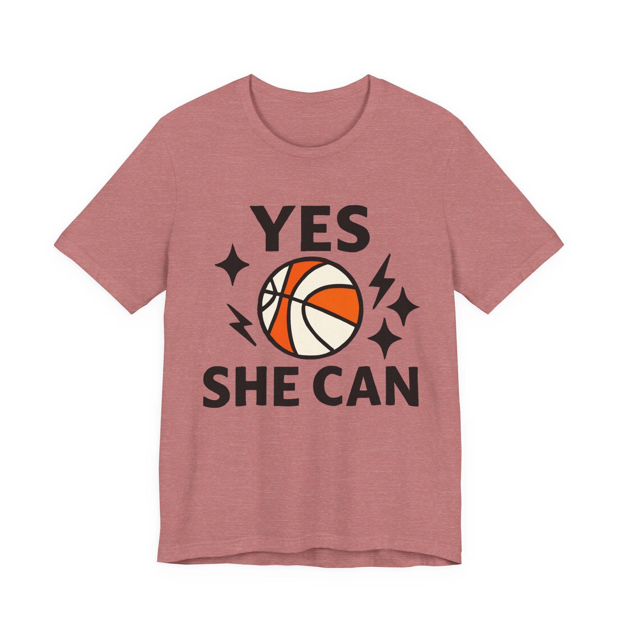 Yes, She Can Basketball Unisex Tee