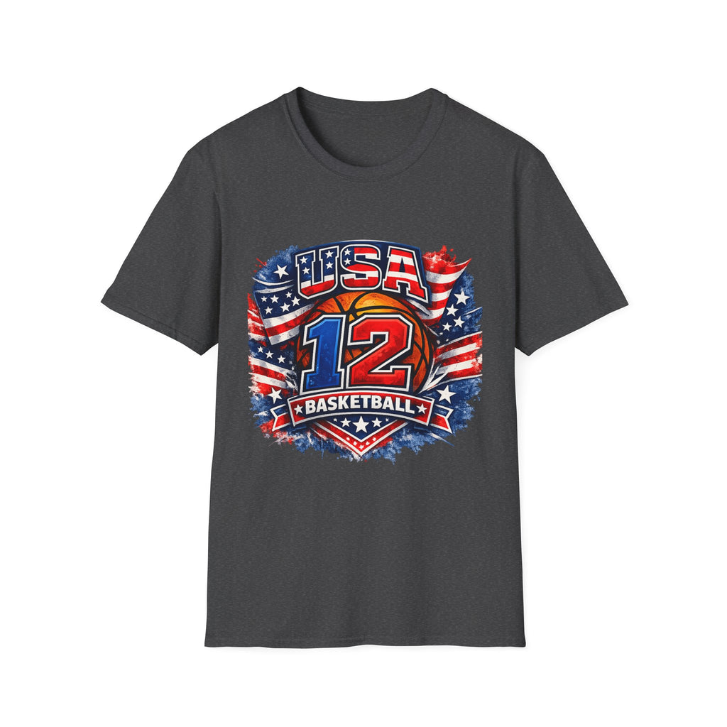USA Basketball Number 12 Patriotic T-Shirt