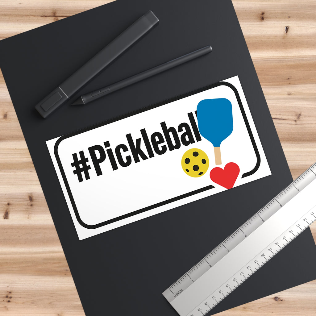 Pickleball Bumper Stickers - Fun #Pickleball Design for Sports Enthusiasts