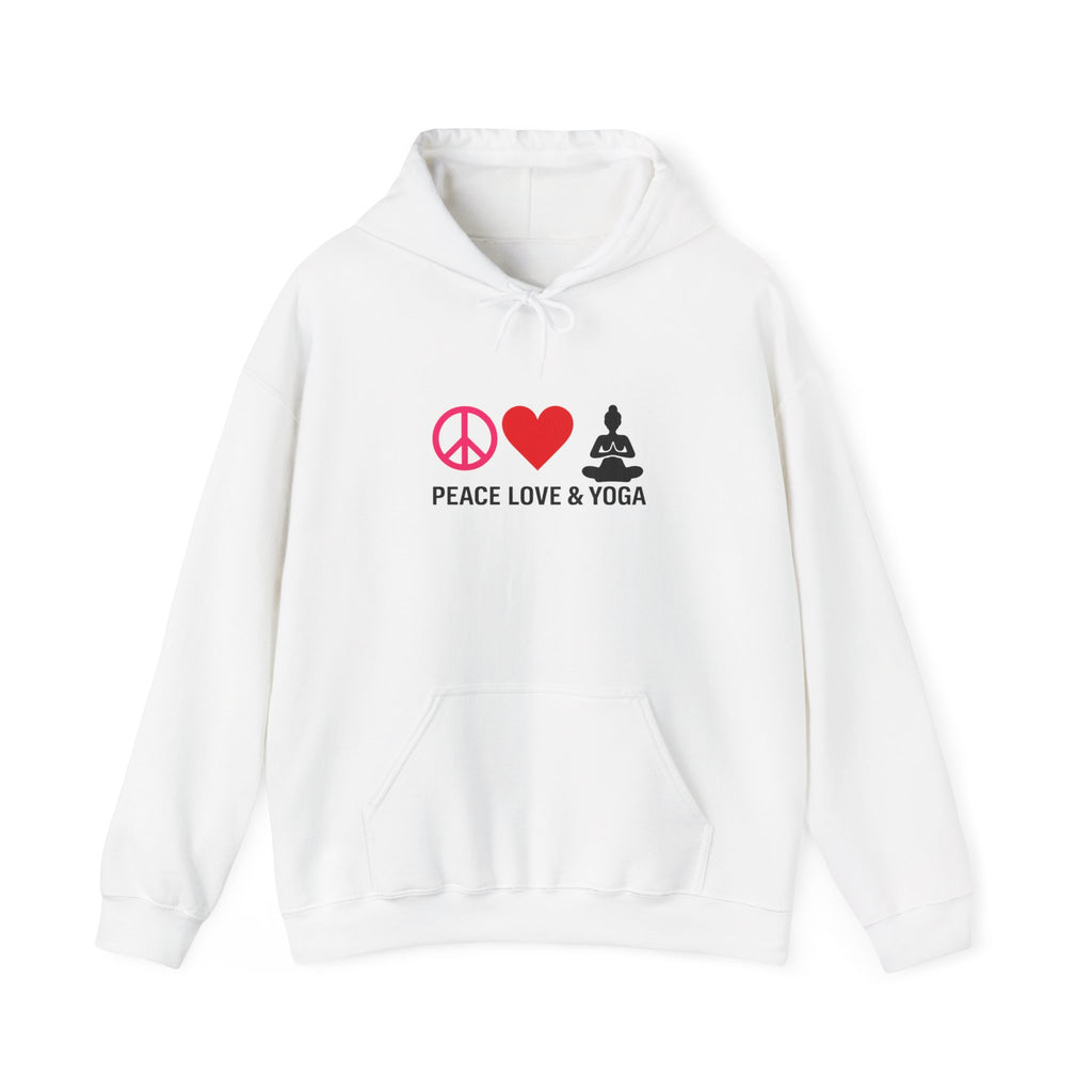 Peace Love & Yoga Hooded Sweatshirt