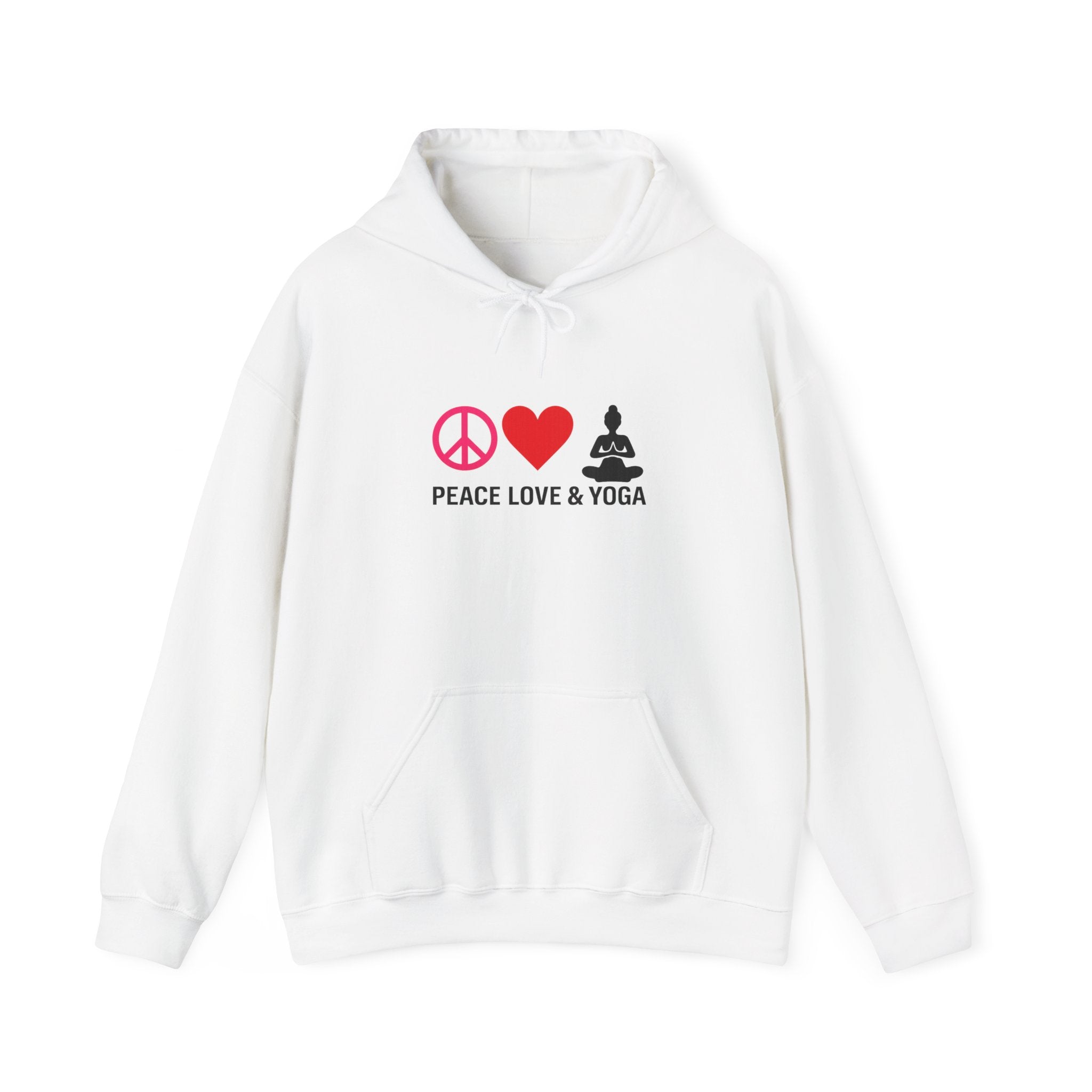 Peace Love & Yoga Hooded Sweatshirt