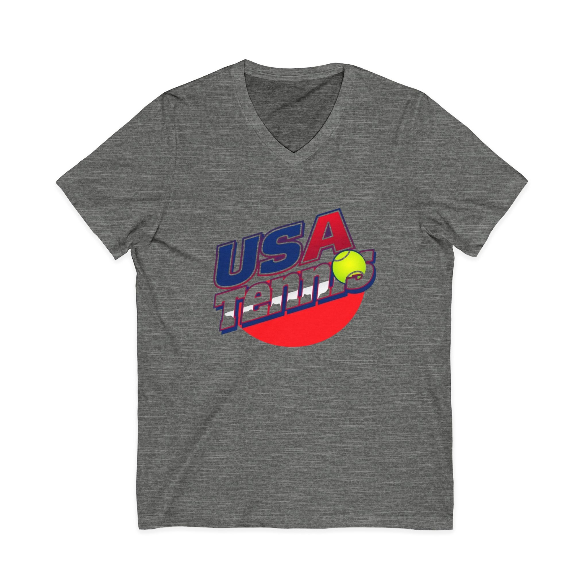 USA Tennis V-Neck Tee for Sports Enthusiasts