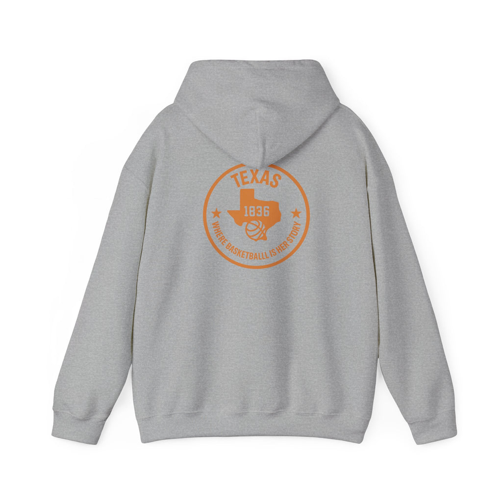 Texas 1836 Basketball Hoodie — Retro State Pride Pullover