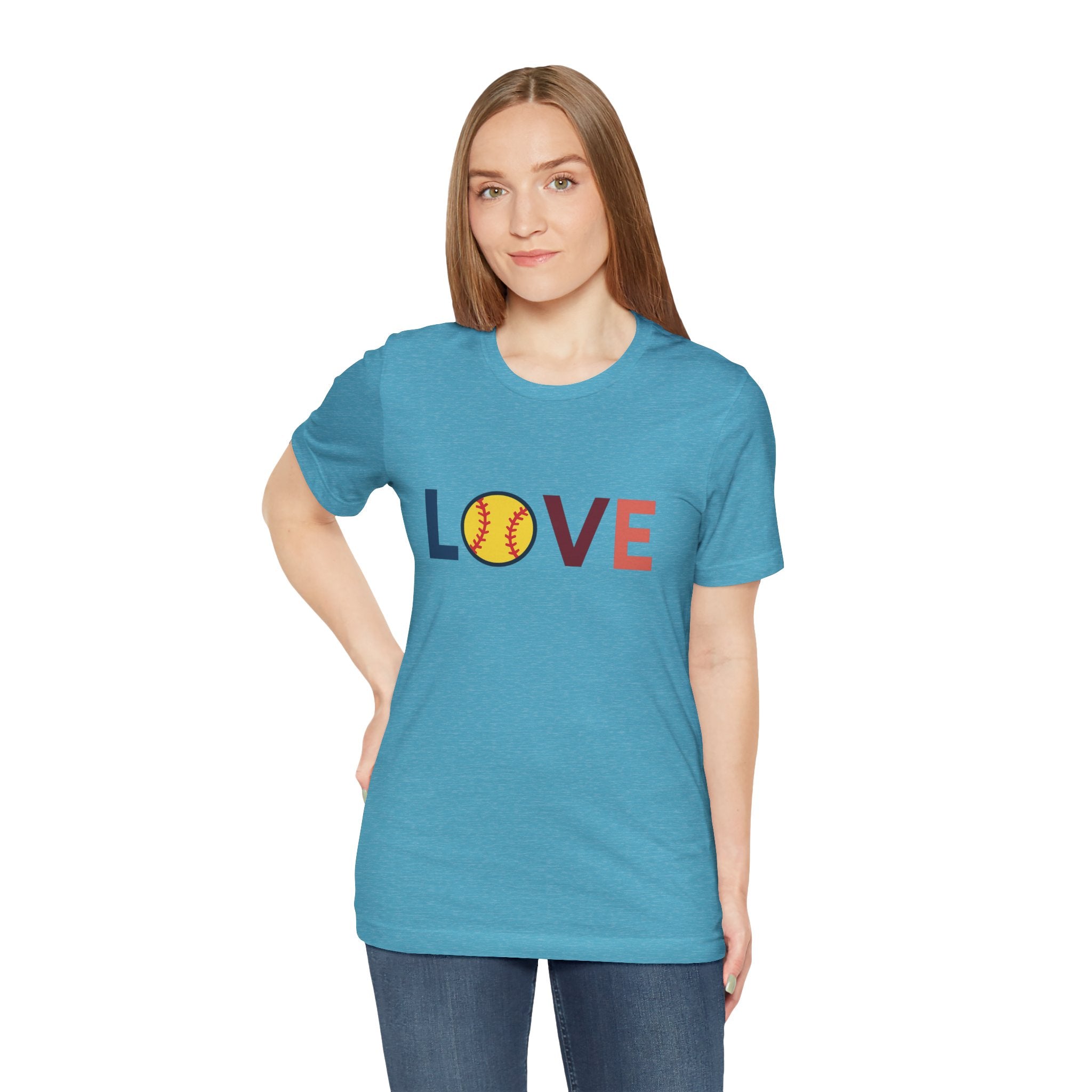 Softball Love Tee, Unisex T-Shirt, Gift for Sports Lovers
