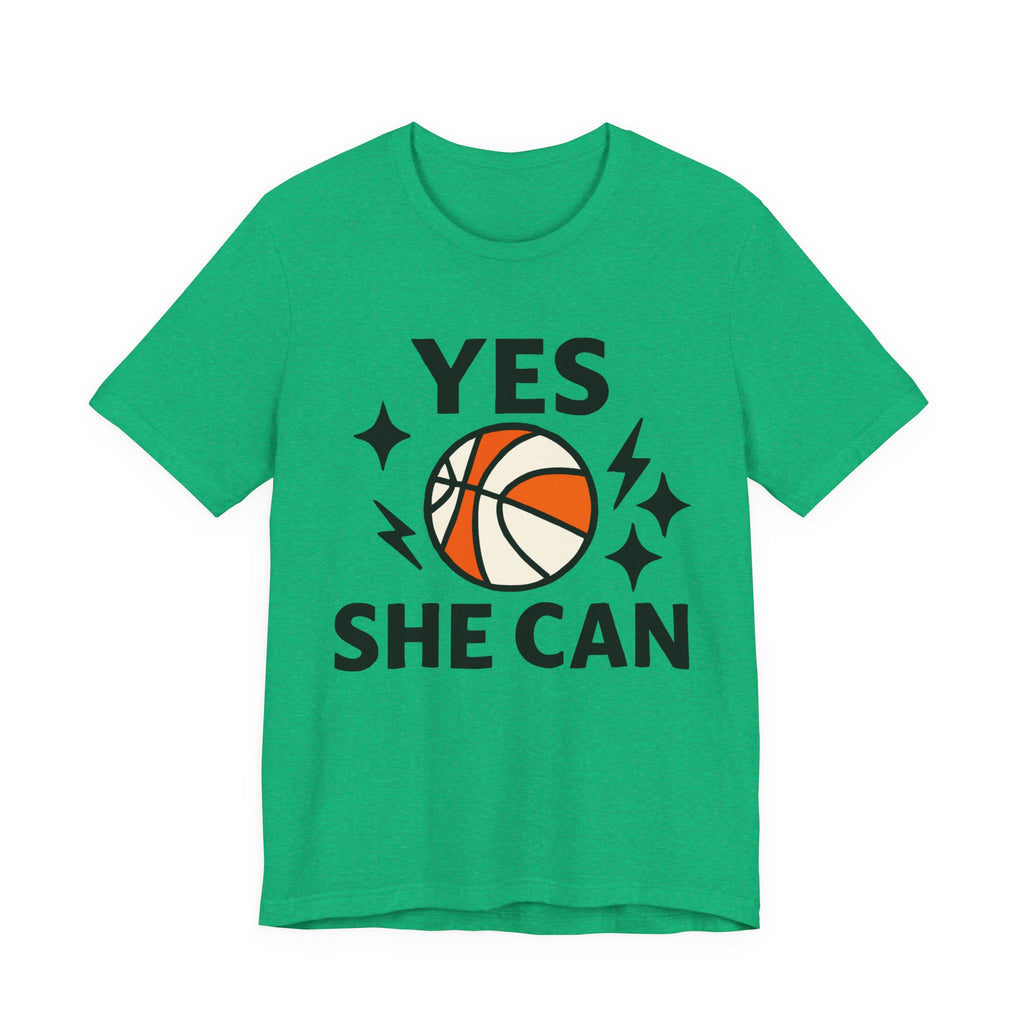 Yes, She Can Basketball Unisex Tee