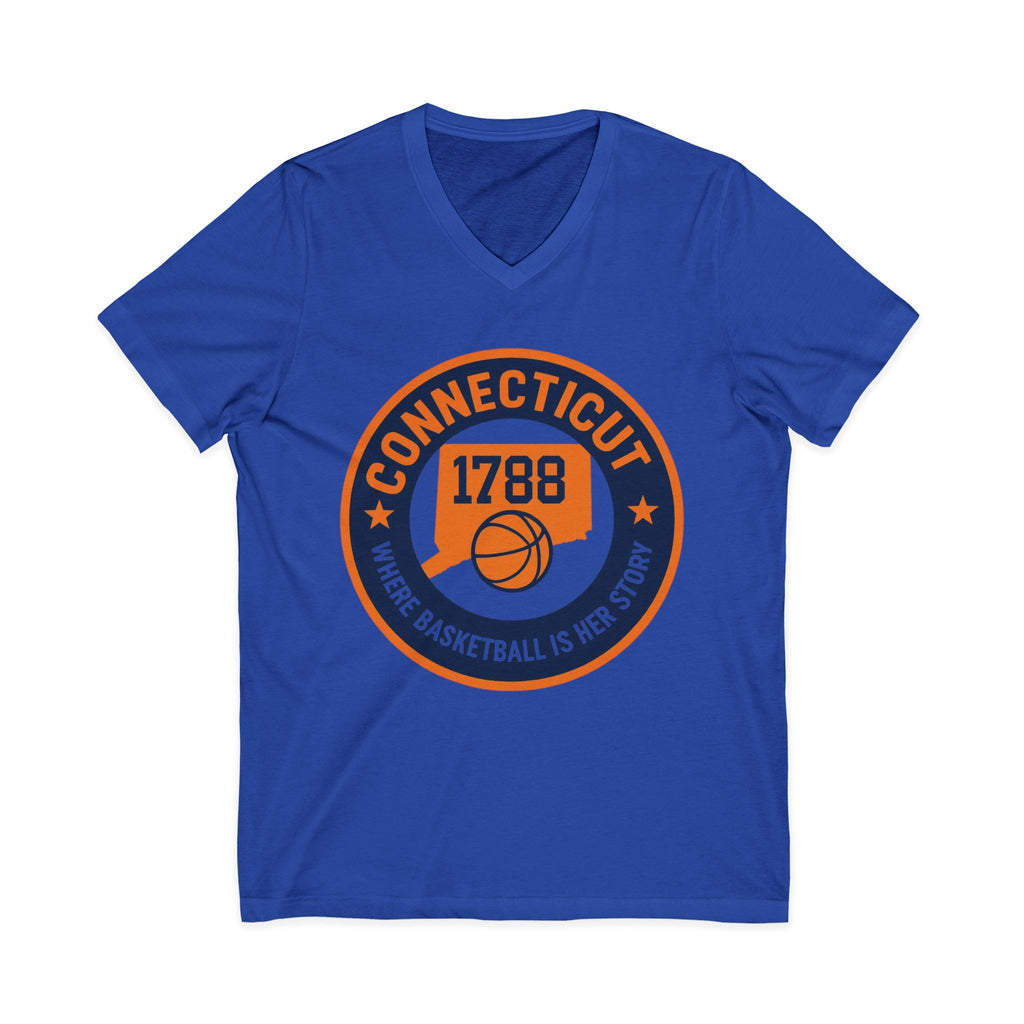 Connecticut Basketball V-Neck Tee - Celebrate Your Love for the Game!