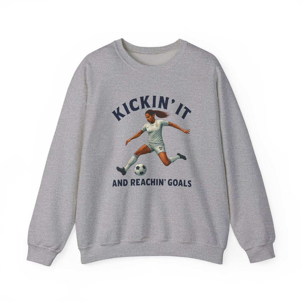 Kickin' It Crewneck Sweatshirt - Athletic Unisex Pullover