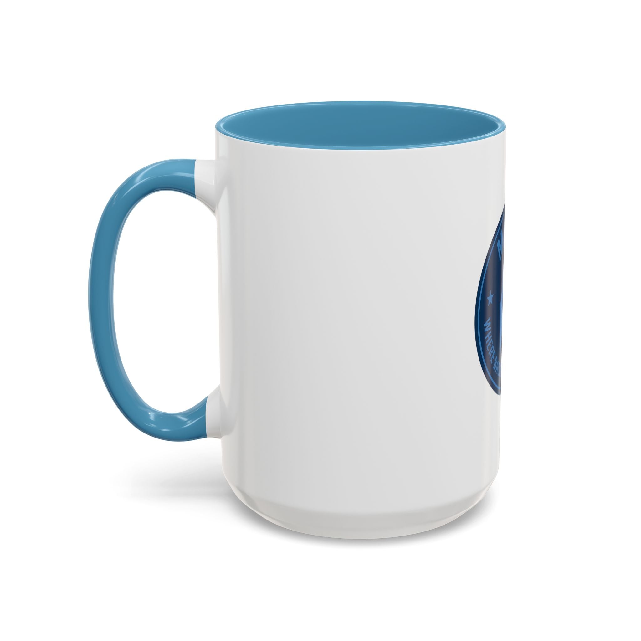 Maine Basketball Mug – 'Where Basketball Is Her Story' Accent Coffee Cup (11/15oz)