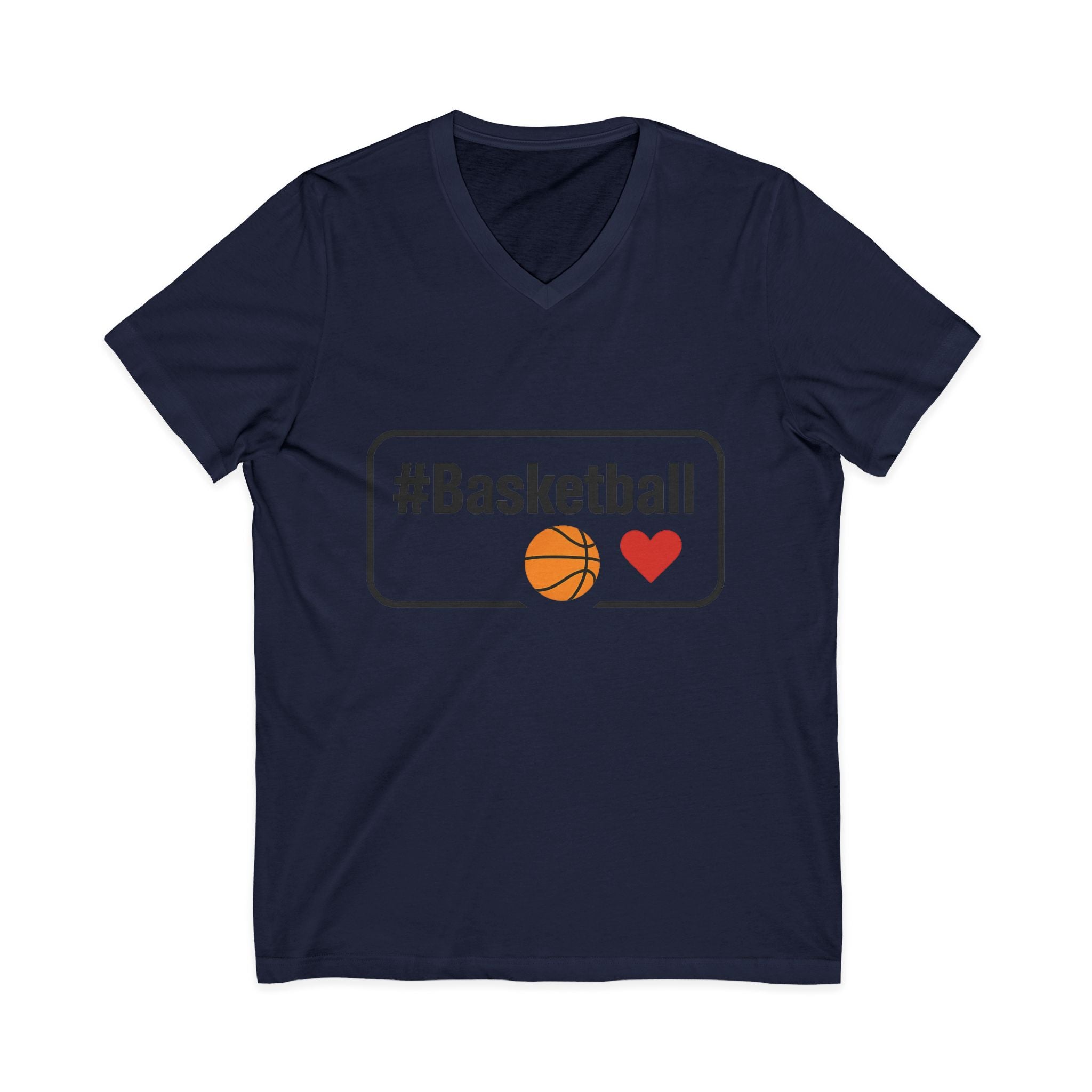 Basketball Love V-Neck Tee