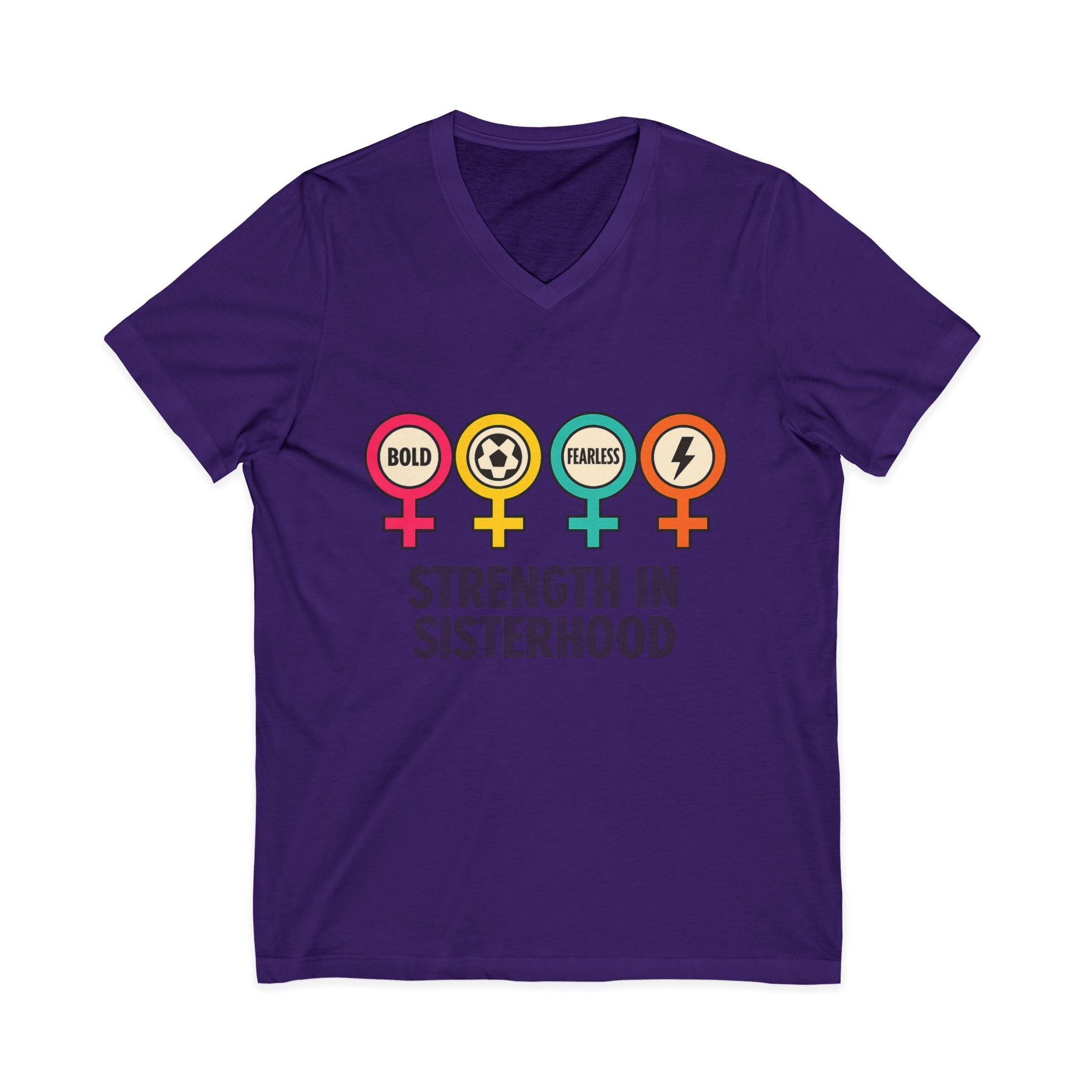 Empowerment V-Neck Tee: Strength in Sisterhood