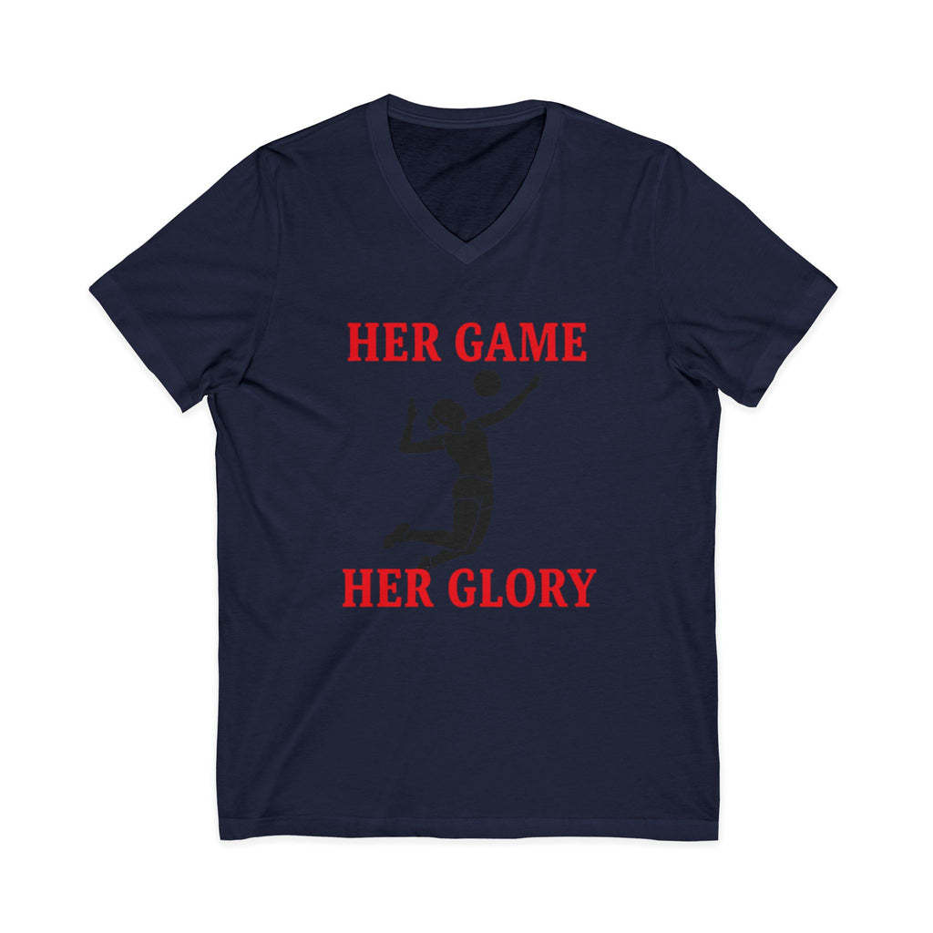 Empowering Volleyball Tee - Her Game, Her Glory