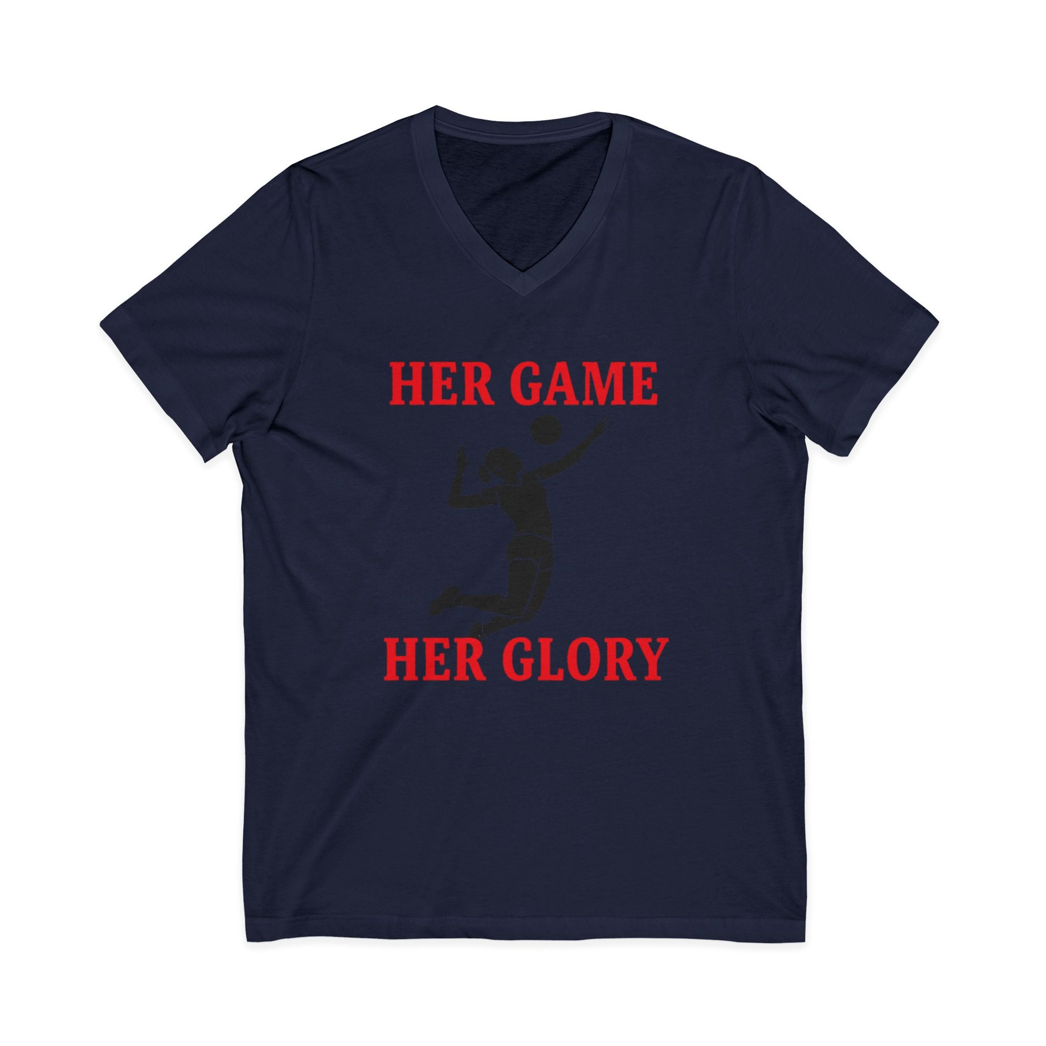 Empowering Volleyball Tee - Her Game, Her Glory