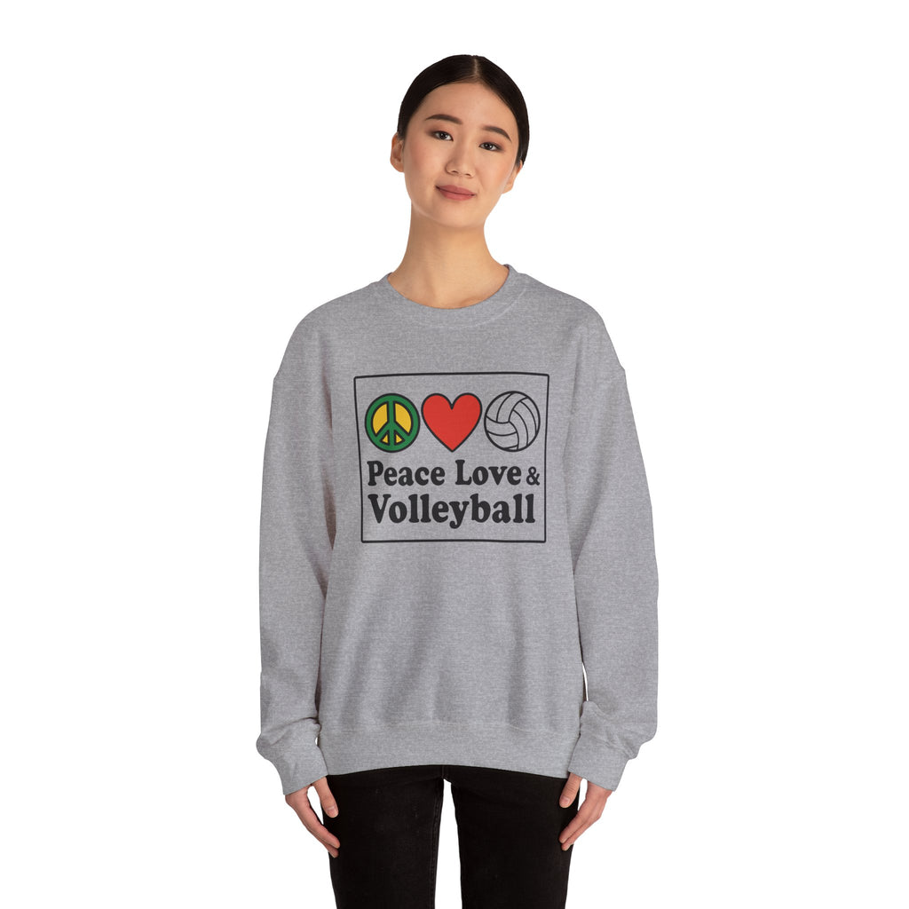 Peace Love Volleyball Crewneck Sweatshirt