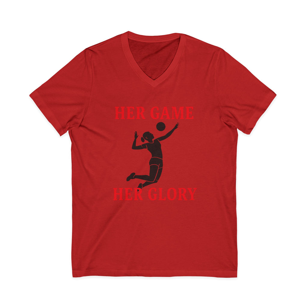 Empowering Volleyball Tee - Her Game, Her Glory
