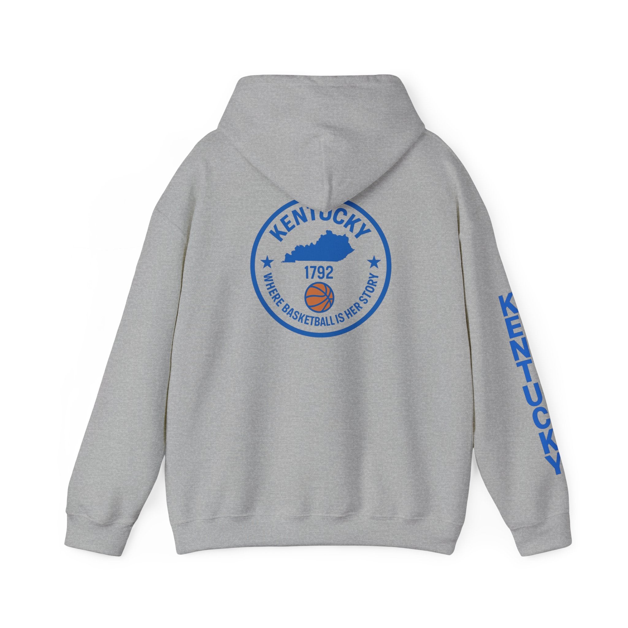 Kentucky Basketball Hoodie — "Where Basketball Is Way Bigger" State Seal Sweatshirt