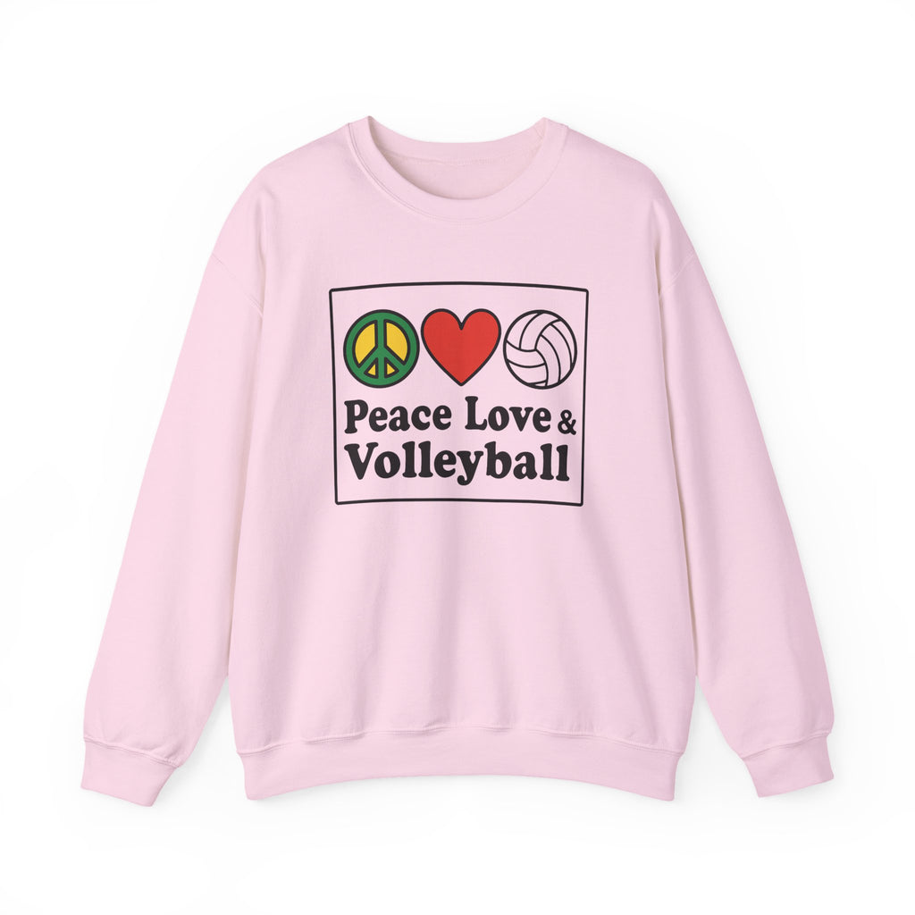 Peace Love Volleyball Crewneck Sweatshirt