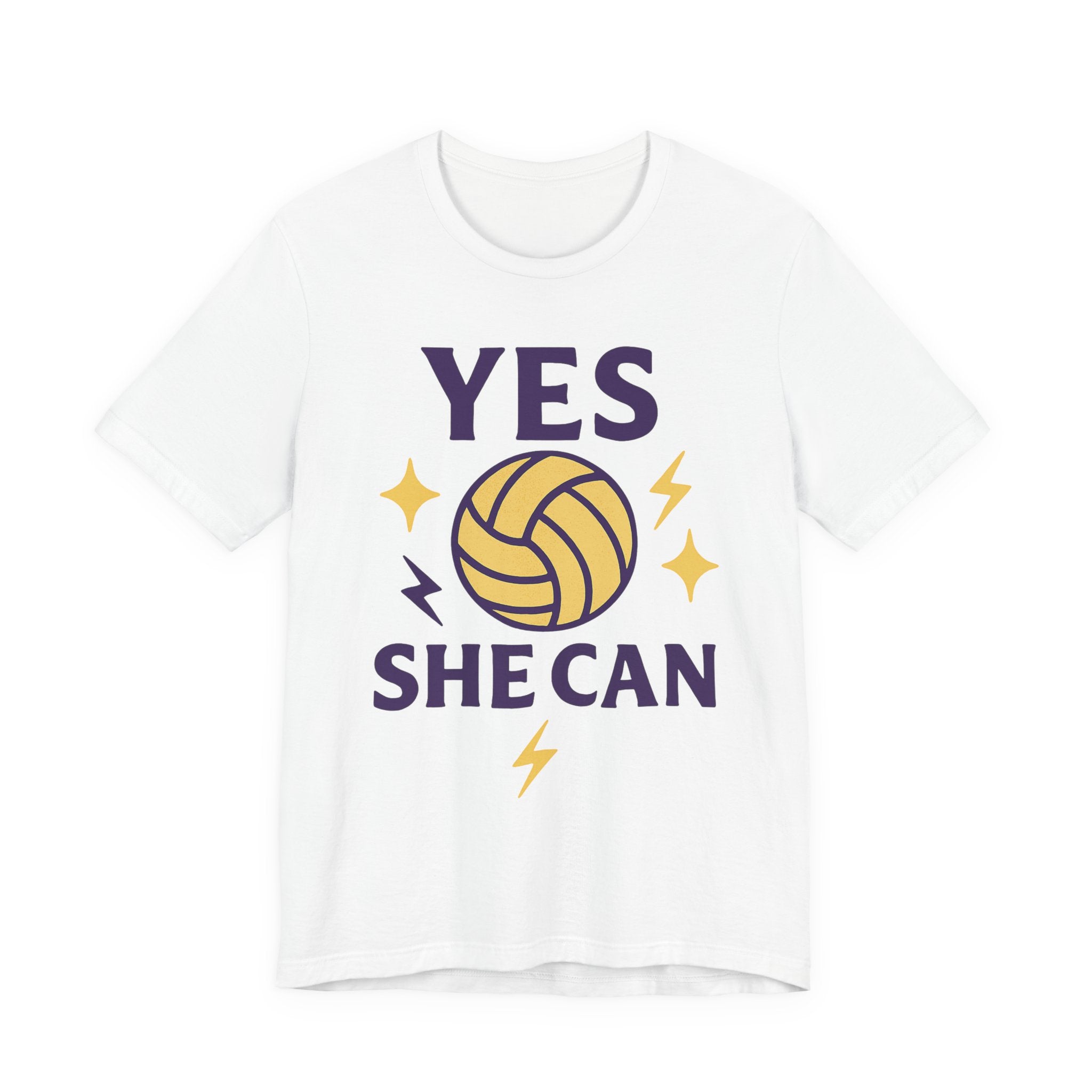 Yes, She Can Volleyball Unisex Tee