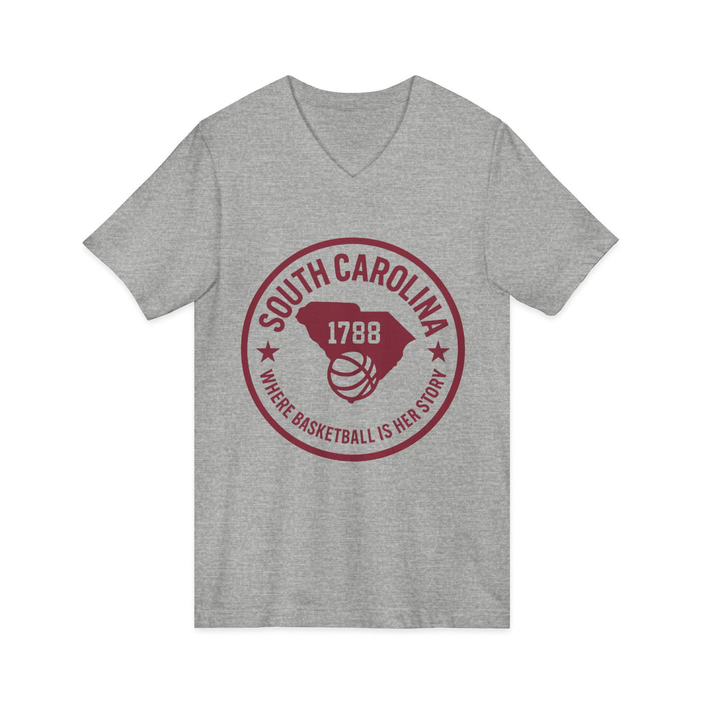 South Carolina 1788 Basketball V-Neck Tee