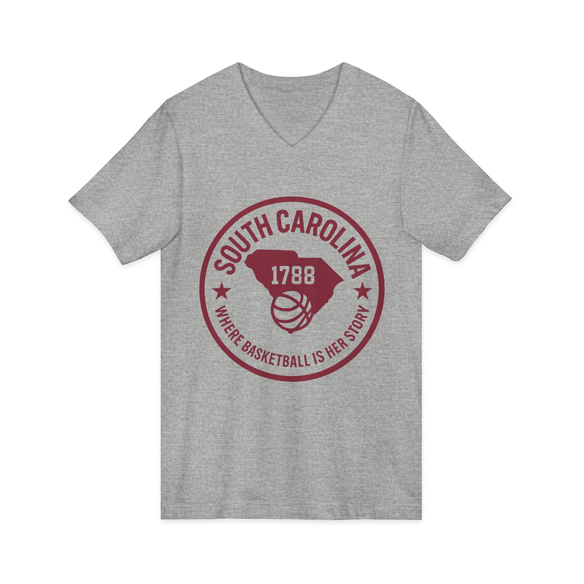 South Carolina 1788 Basketball V-Neck Tee