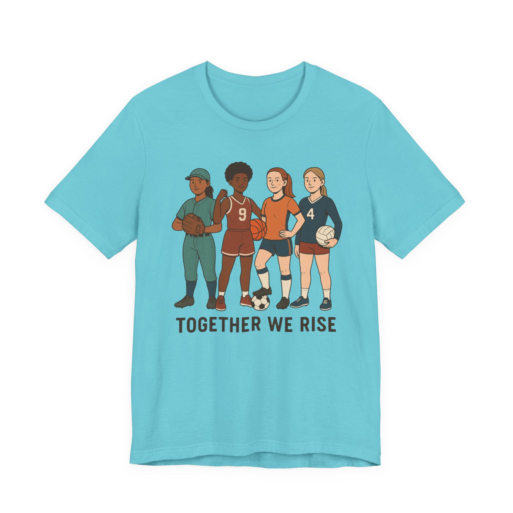 Empowering Together We Rise Tee | Unisex Jersey Short Sleeve T-Shirt