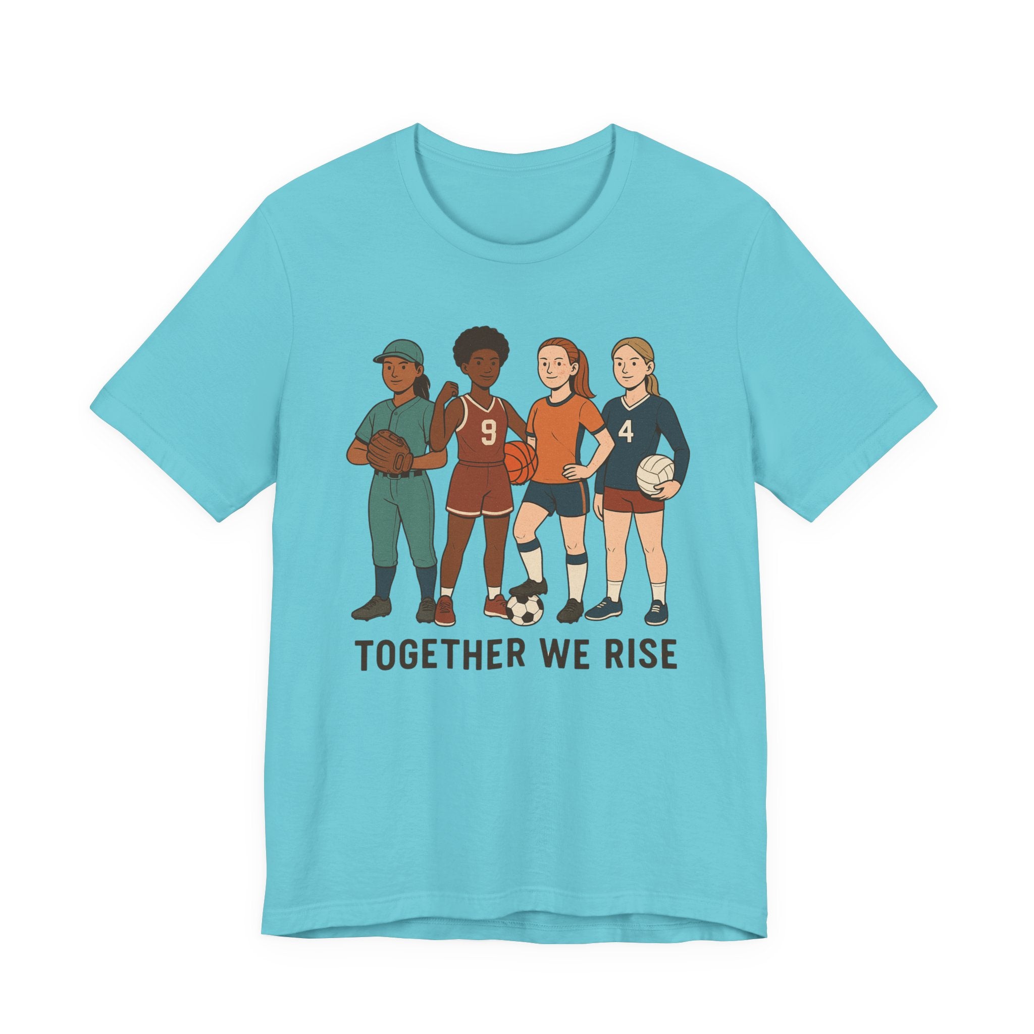 Empowering Together We Rise Tee | Unisex Jersey Short Sleeve T-Shirt