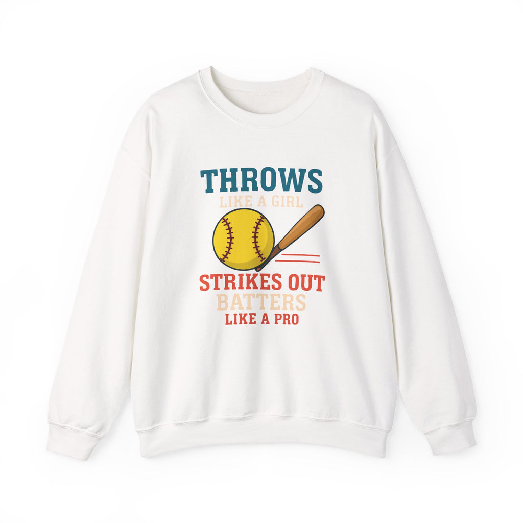 Softball Inspired Crewneck Sweatshirt