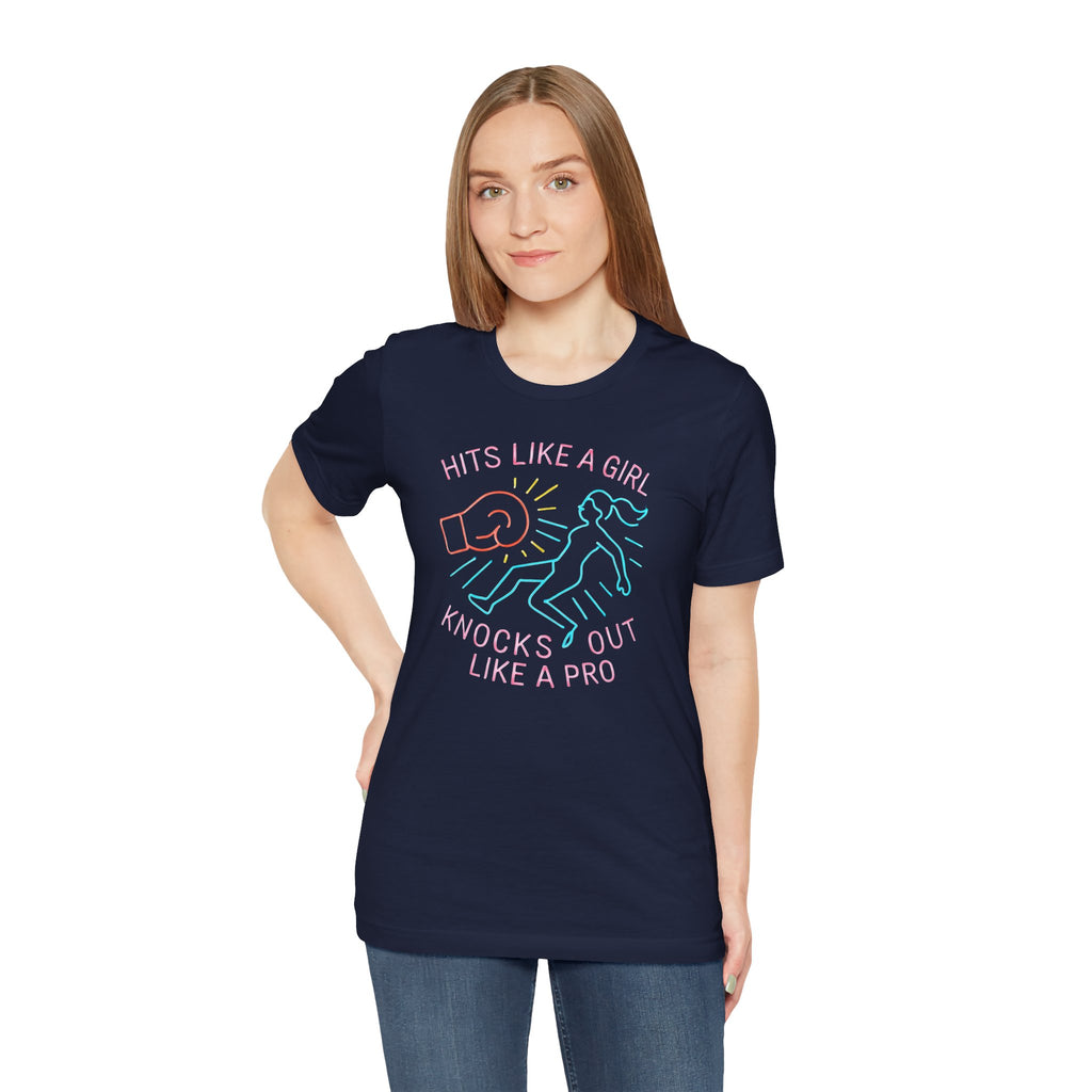 Empowering Girls Tee, Hits Like a Girl T-Shirt