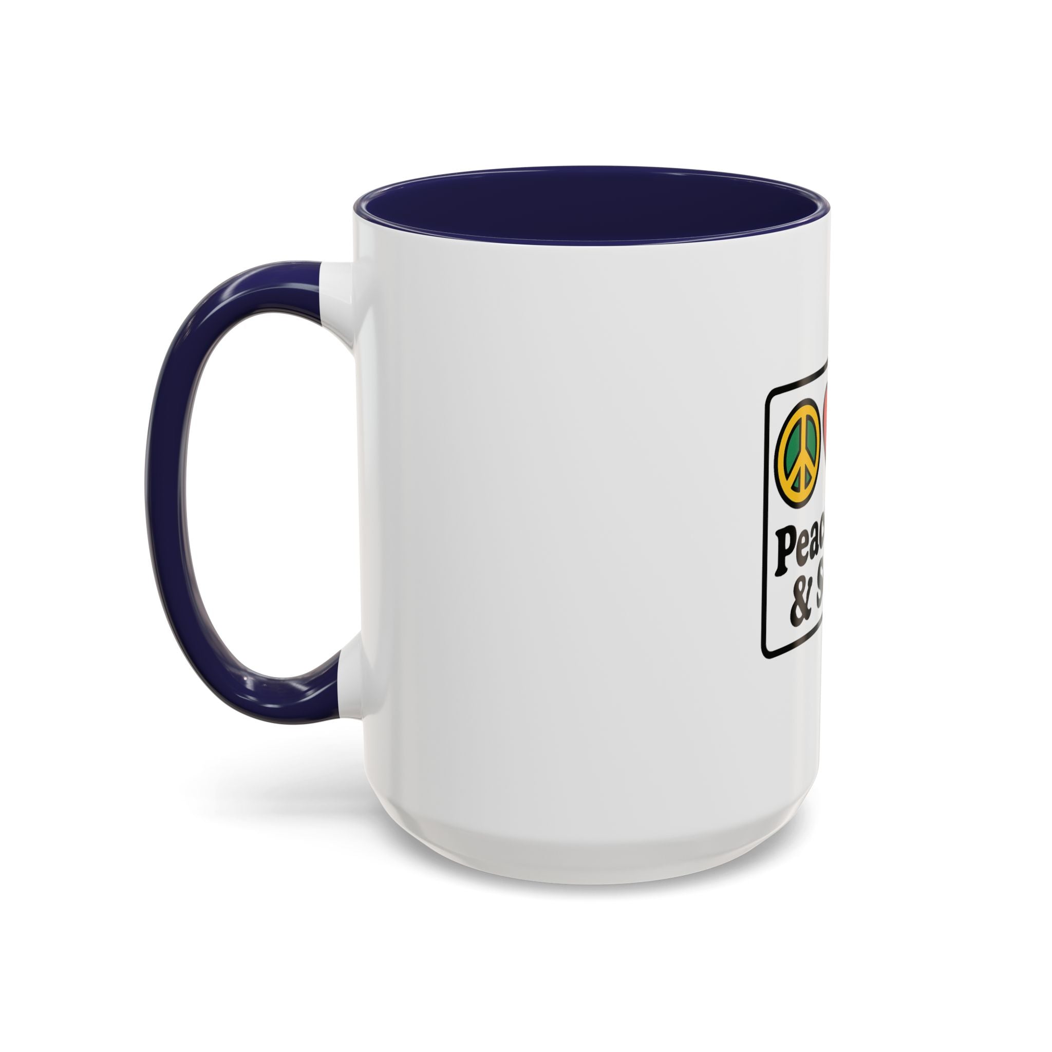 Peace Love & Soccer Coffee Mug - Fun Soccer Gift for Fans
