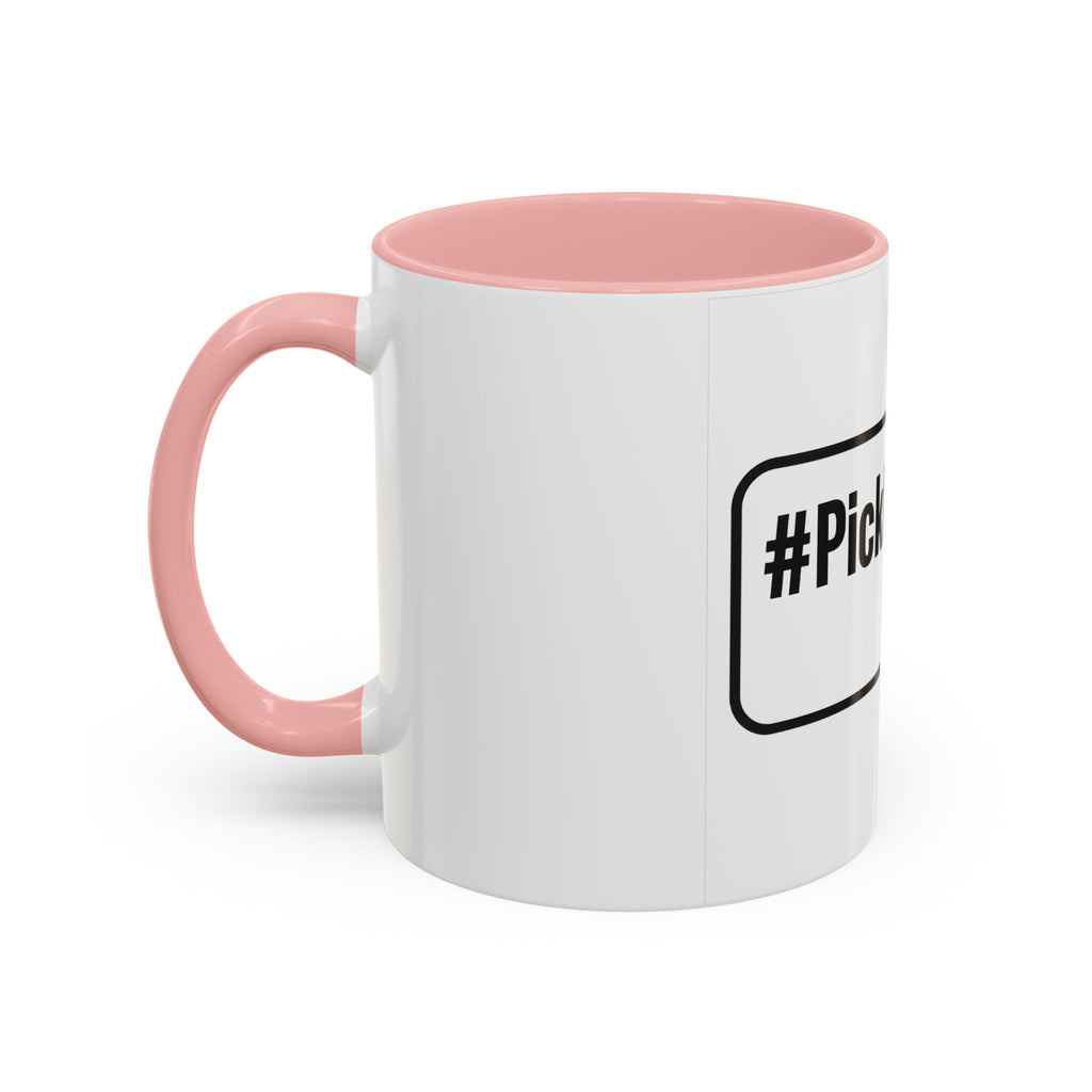 #Pickleball Accent Coffee Mug — Pickleball Paddle & Ball Design (11/15 oz)