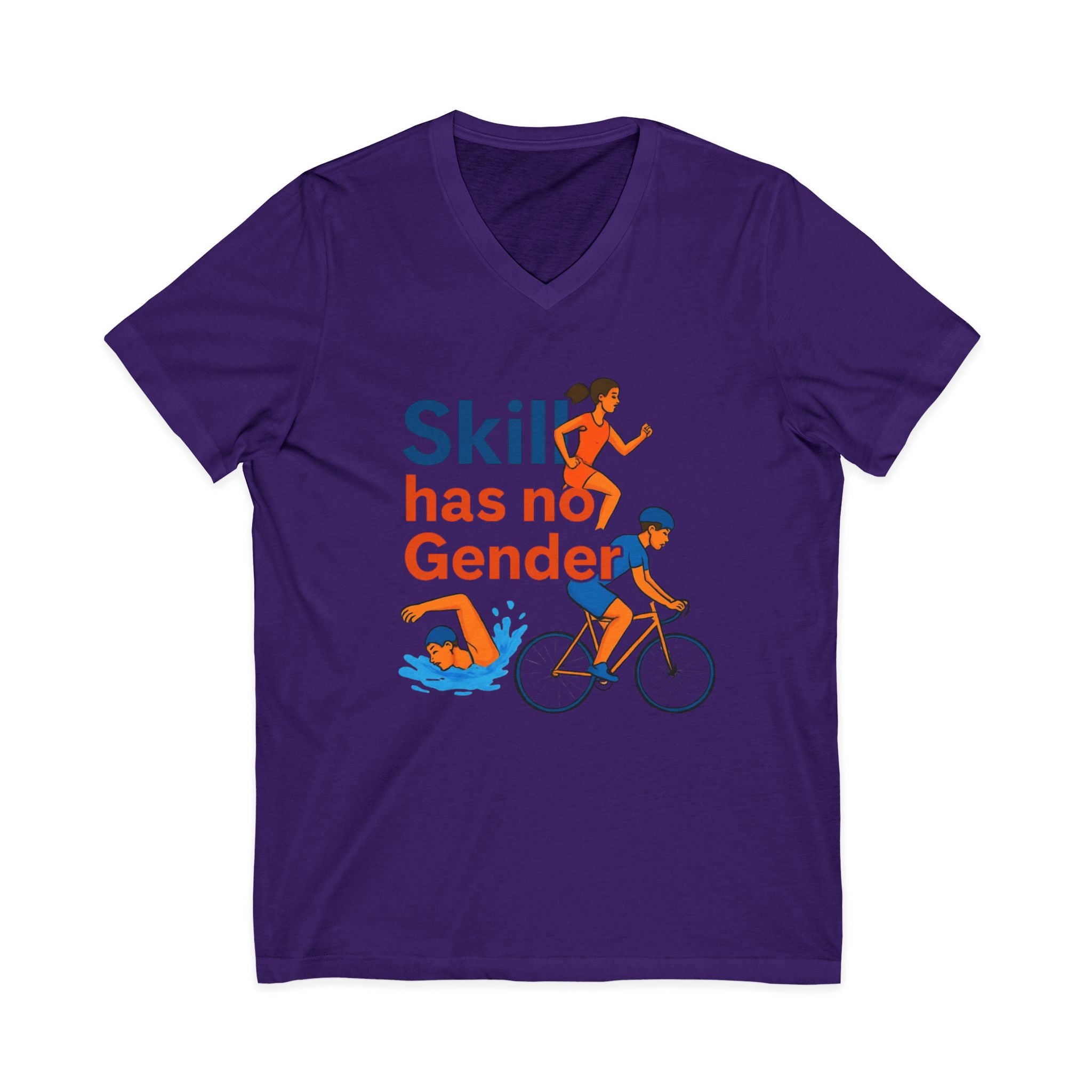 Skill Has No Gender V-Neck Tee