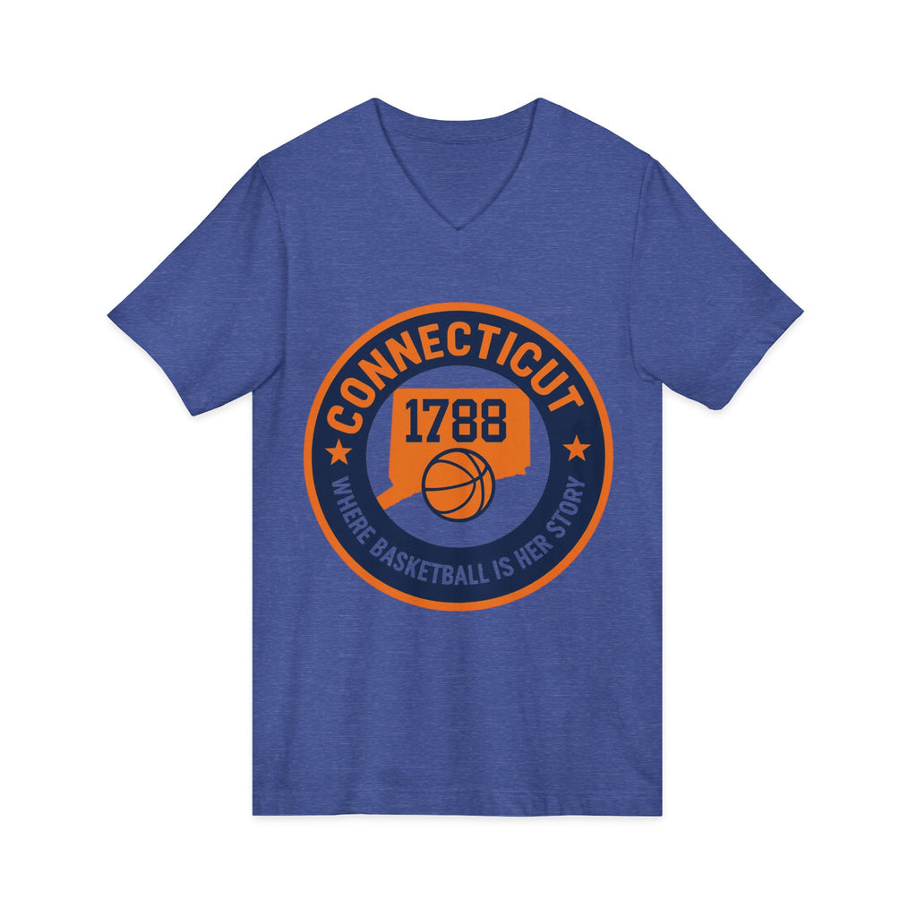 Connecticut Basketball V-Neck Tee - Celebrate Your Love for the Game!