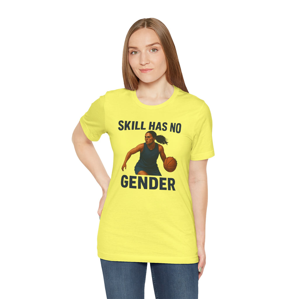 Empowering Basketball Tee - Skill Has No Gender