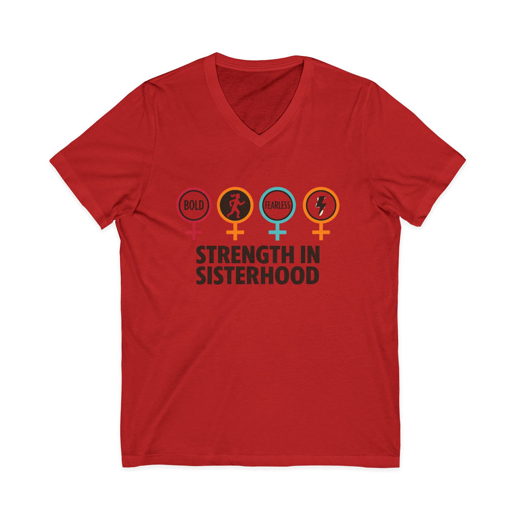 Strength in Sisterhood V-Neck Tee
