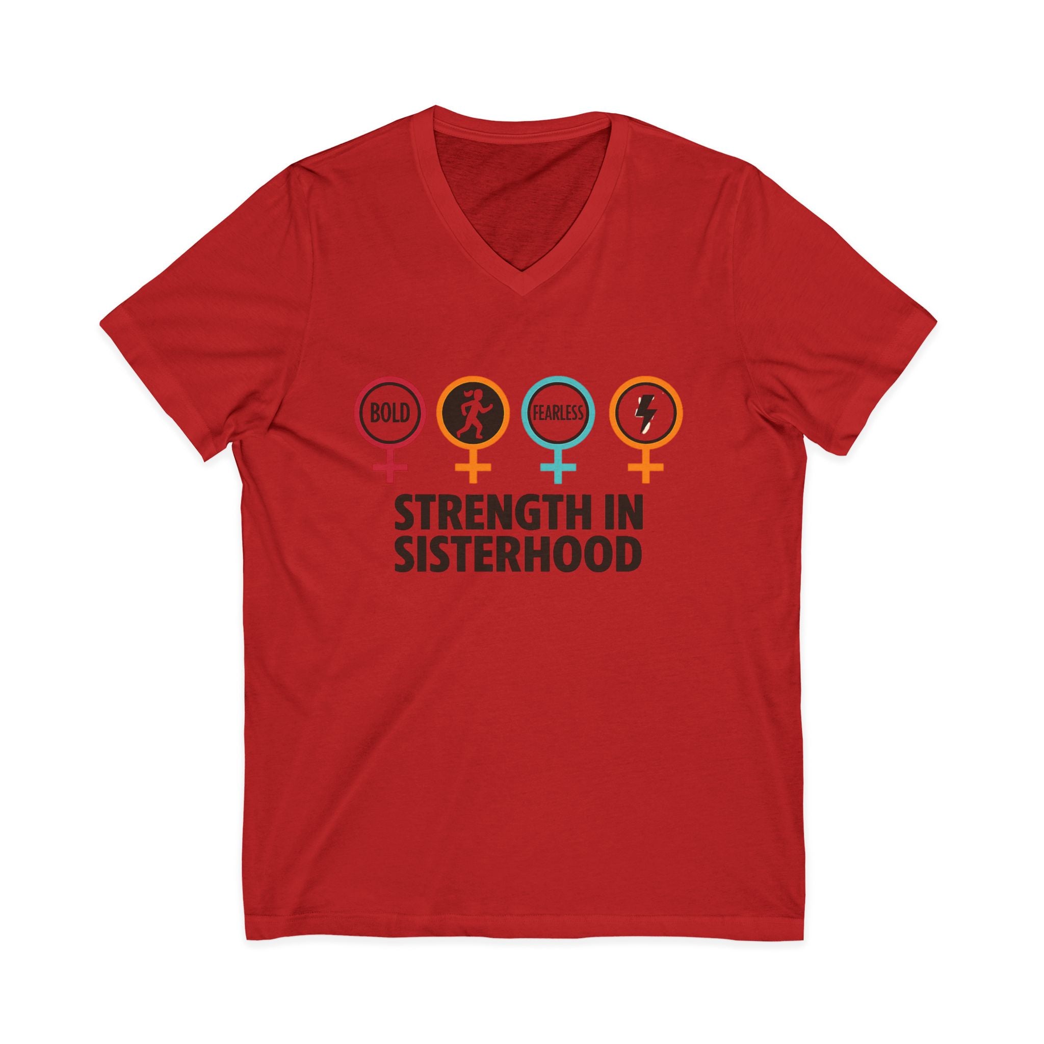 Strength in Sisterhood V-Neck Tee