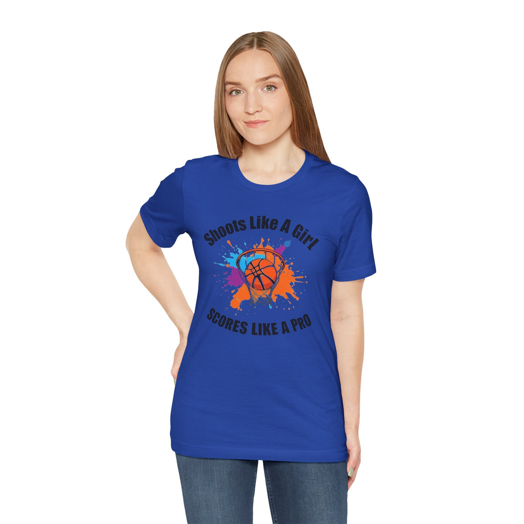 Basketball Pride Tee, Shoots Like A Girl